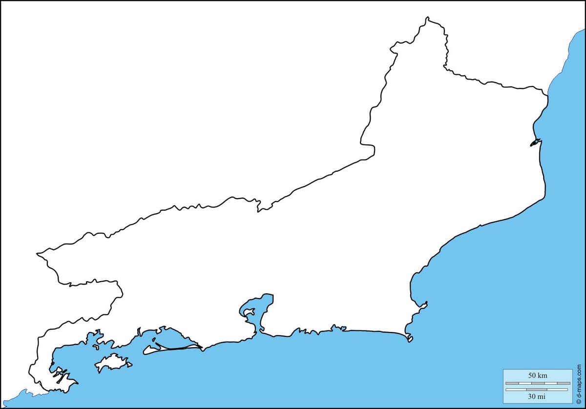 Rio de Janeiro osnovy mapu