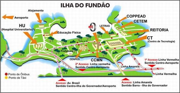 Rio de Janeiro školy mapu