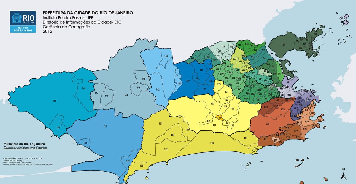 Rio de Janeiro arrondissement mapu
