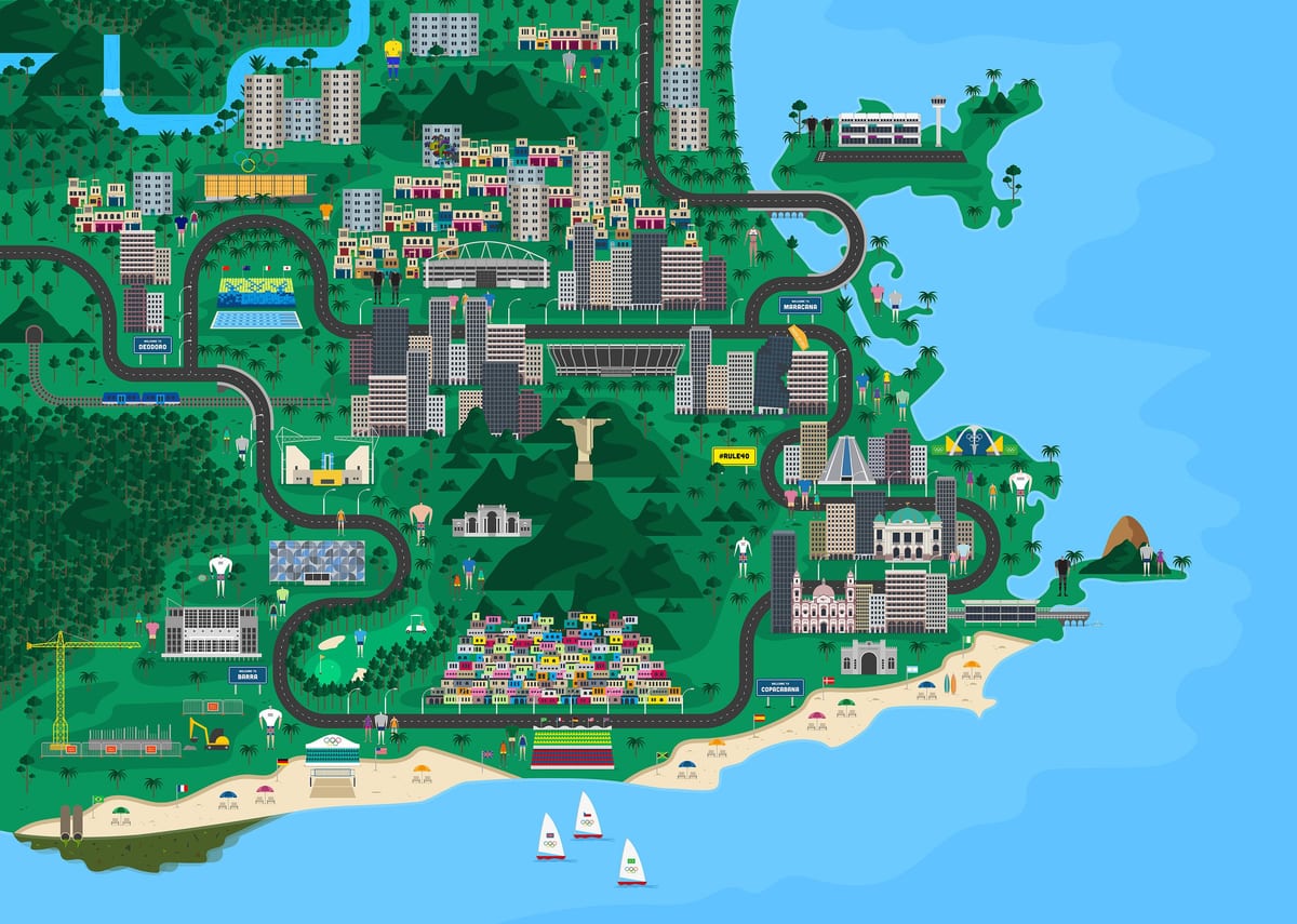 interaktívna mapa Rio